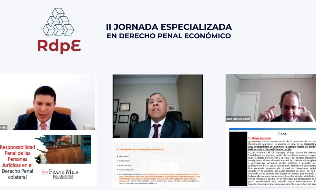 II jornada especializada en Derecho penal económico