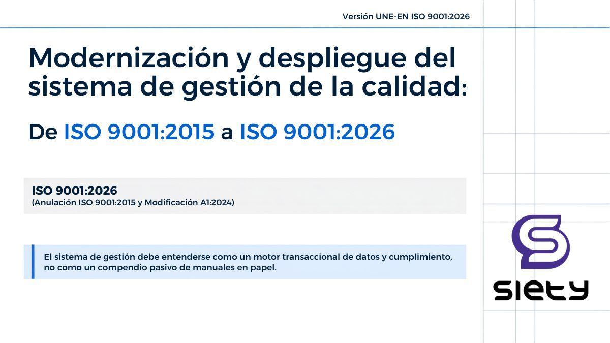 Arquitectura y Transición ISO 9001